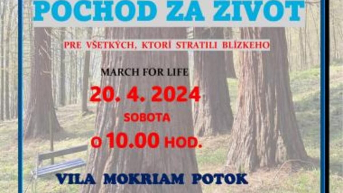 Pochod za život v obci Rudno nad Hronom
