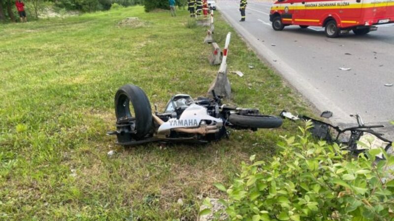 Motocyklista v Žiline neprežil zrážku s nákladným autom (foto)