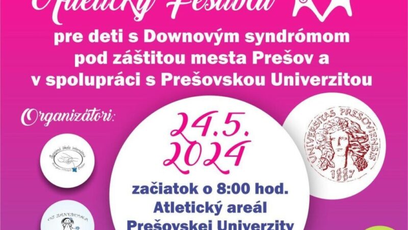 Deti s Downovým syndrómom budú súťažiť v atletike v Prešove