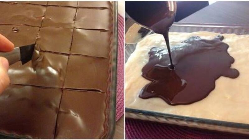 Koláčik, ktorý je oveľa lepší ako z cukrárne: Čokoládový dezert s veľmi obľúbeným vanilkovým krémom
