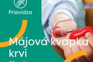 MÁJOVÁ KVAPKA KRVI V PRIEVIDZI
