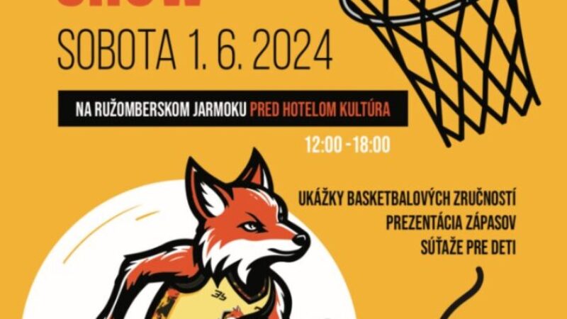 Minibasket Show Ružomberok prinesie basketbalovú zábavu na Dňa detí