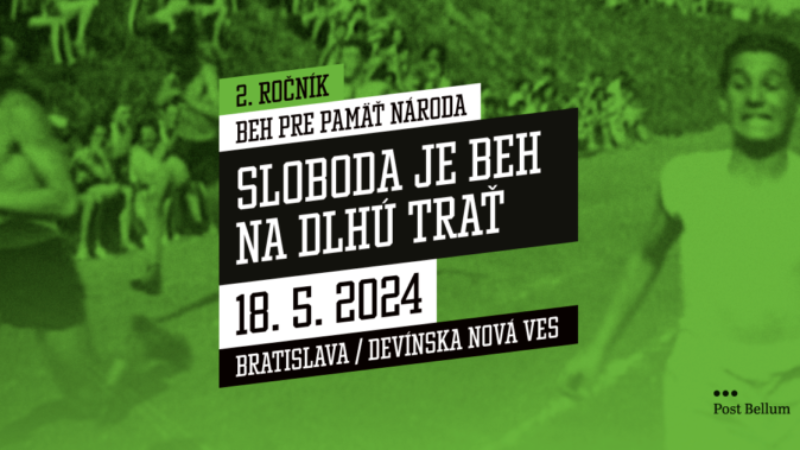 Beh pre pamäť národa: BSK a Juraj Droba podporujú podujatie na podporu pamätníkov 20. storočia