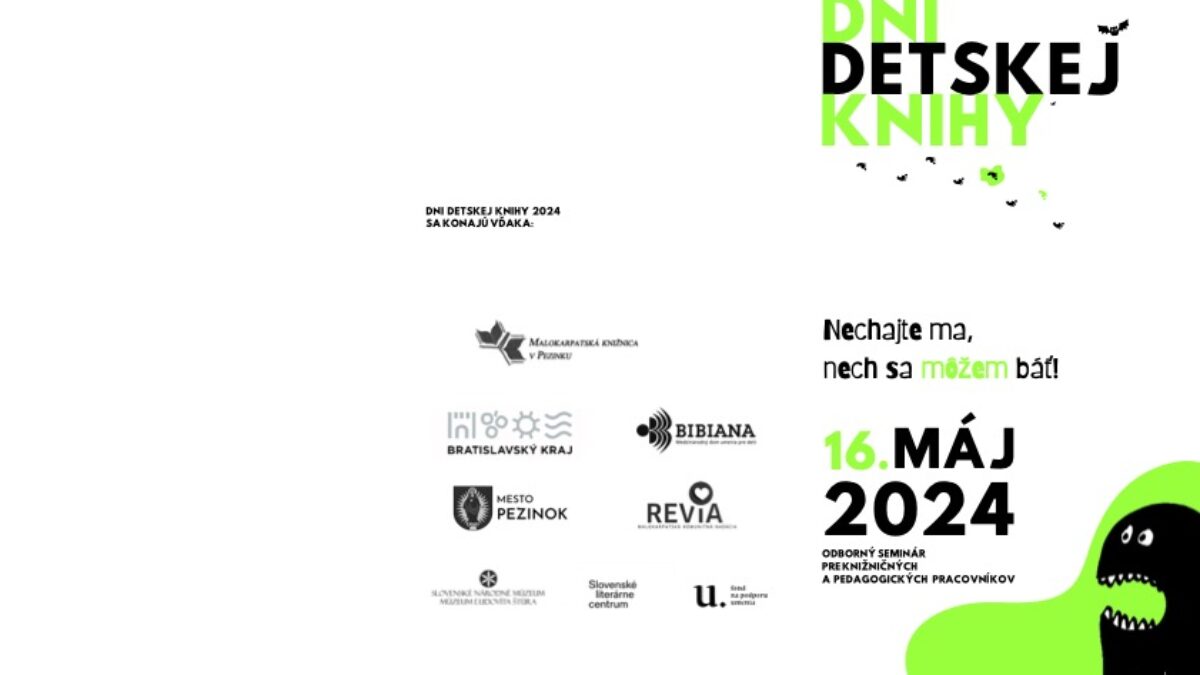 Festival Dni detskej knihy: Nechajte ma, nech sa môžem báť!