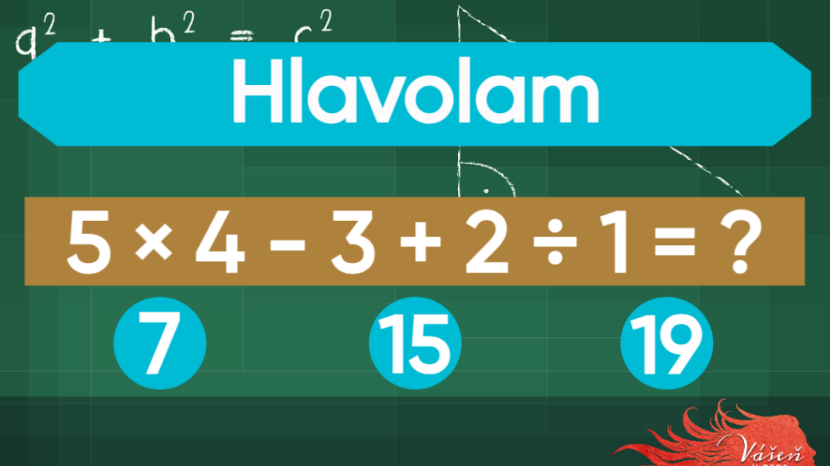 Matematický hlavolam na úrovni základnej školy. Dospelí často chybujú