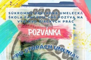 Pozvánka na vernisáž a výstavu „Po stopách umenia“ vo Svite