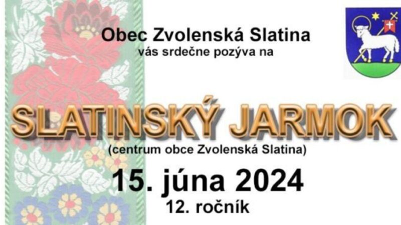 Slatinský jarmok 2024 v Hnúšti: Tradícia a zábava v Zvolenskej Slatine