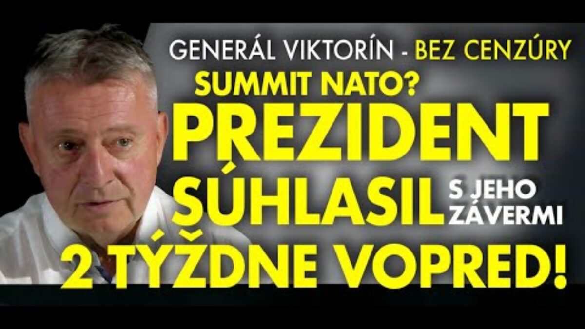 Generál Viktorín: O čom sa minister bavil v tajnej miestnosti, nás nezaujíma. Občania chcú výsledok!