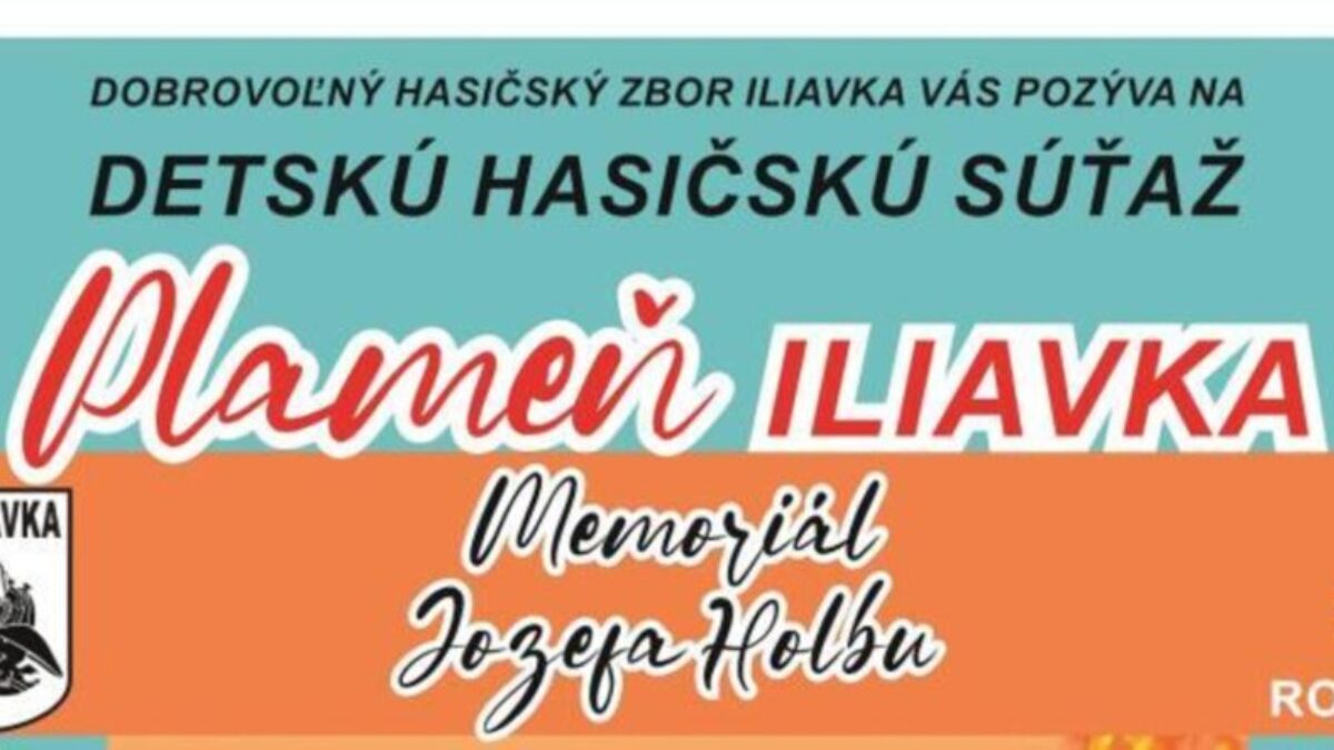 Pozvánka na Hasičskú súťaž Plameň vo Ilave – 3. ročník detskej hasičskej súťaže