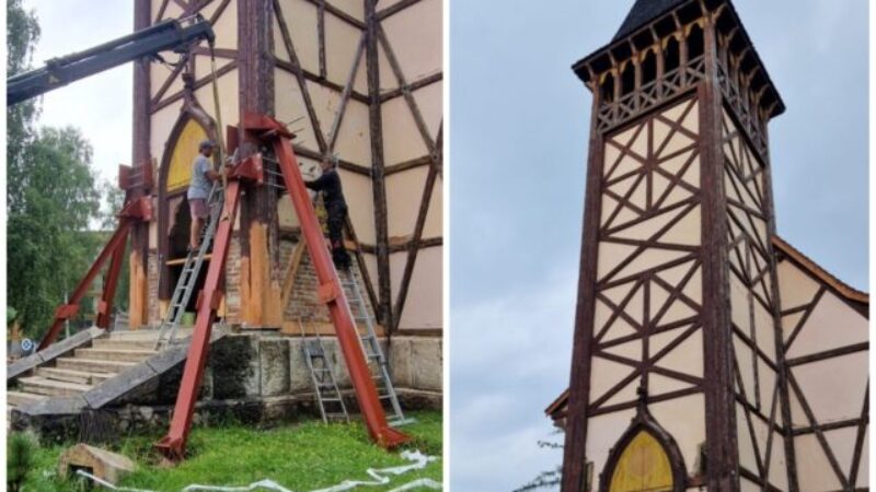 Havarijný stav veže kostolíka v Starom Smokovci sa podarilo zažehnať, na celkovú opravu však nemajú dostatok financií (video)