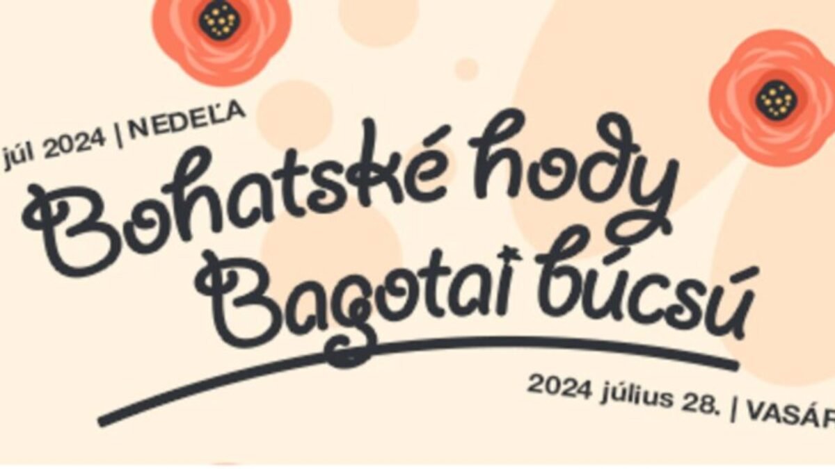 Mesto Hurbanovo pozýva všetkých na Bohatské hody