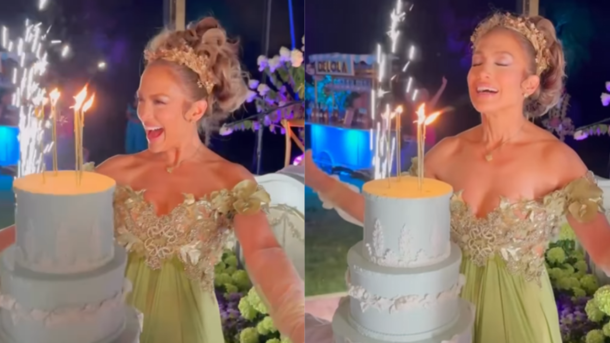 Takto vyzerali 55. narodeniny Jennifer Lopez v štýle „Bridgertons“: kočiar, sláčikový orchester, 4-poschodová torta a BEZ Bena Afflecka (FOTO)