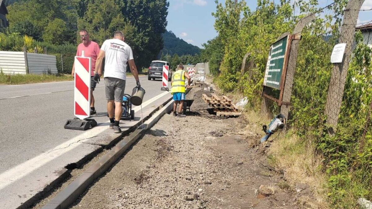 Opravy ciest a chodníkov v prímestských častiach a meste Žarnovica