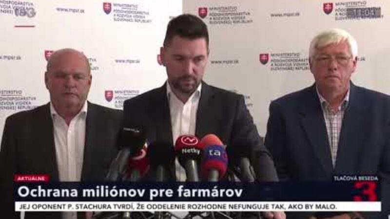 R. TAKÁČ: ZÁCHRANA MILIÓNOV PRE SLOVENSKÝCH FARMÁROV