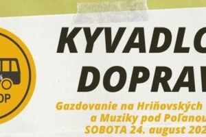 Kyvadlová doprava na Gazdovanie na Hriňovských lazoch a Muziky pod Poľanou