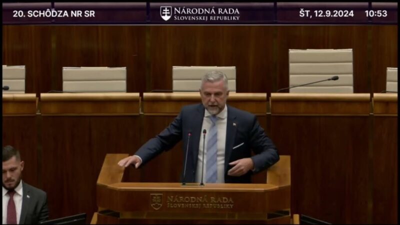 T. GAŠPAR: OPOZÍCIA SA ZÚFALO BOJÍ NEÚPROSNÝCH FAKTOV