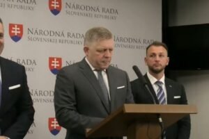 Tlačová konferencia lídrov koaličných strán