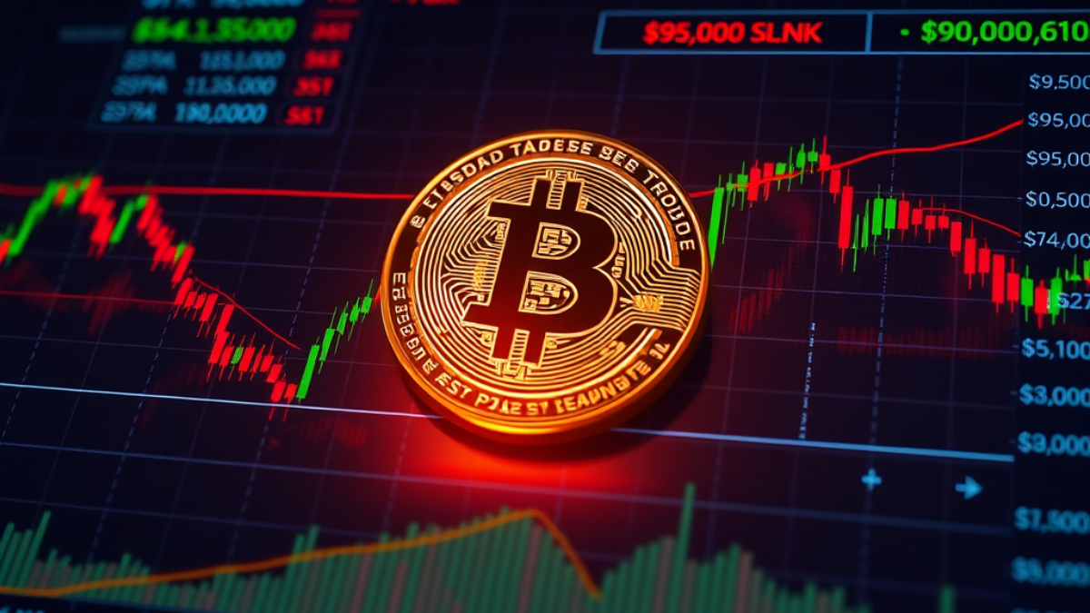 Bitcoin, možný pokles pod 90 000 USD