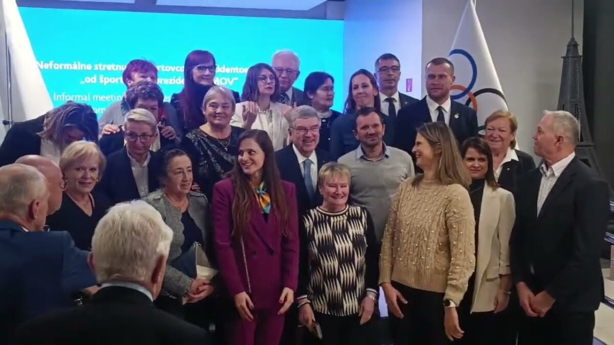Stretnutie prezidenta MOV Thomasa Bacha so súčasnými i bývalými slovenskými športovcami