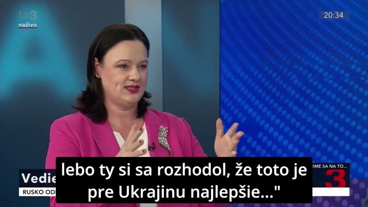 K. R. NEVEĎALOVÁ: NAŠIM HLAVNÝM MESTOM JE BRATISLAVA A NIE KYJEV