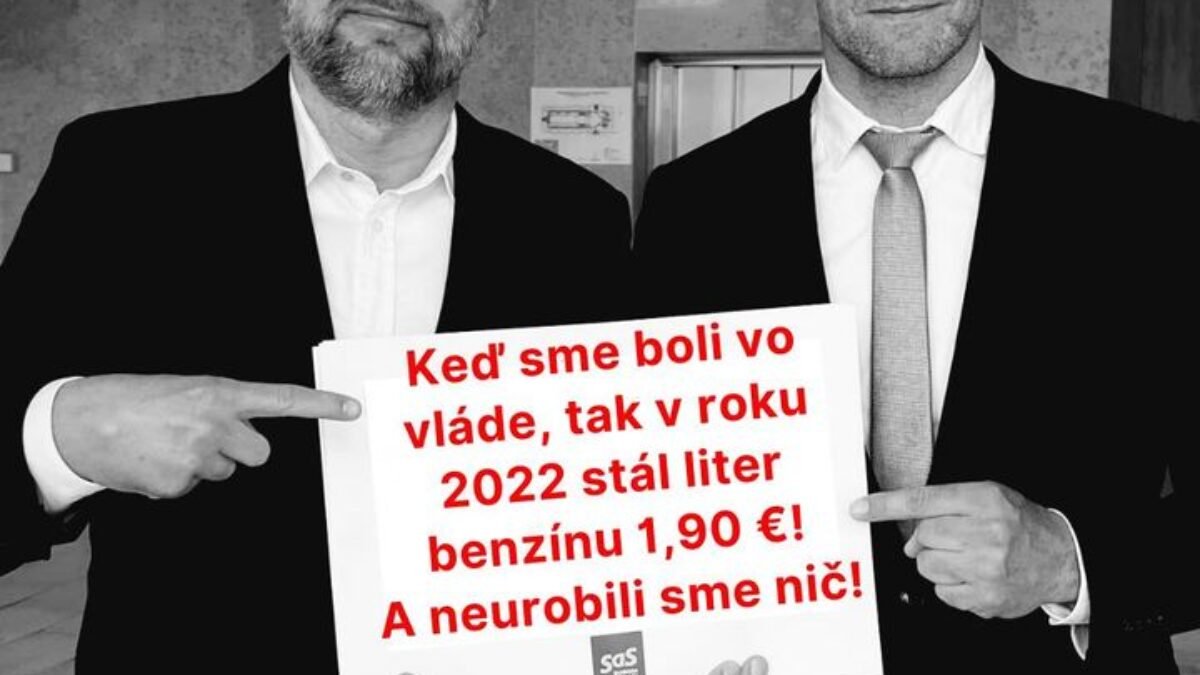 ⛽️ KEĎ BOLA SAS VO VLÁDE, TANKOVALI SME BENZÍN  ZA 1,90 € A NEUROBILI S TÝM NIČ❗️

Milí priatelia, 

opoziční pseudoodborníci z …