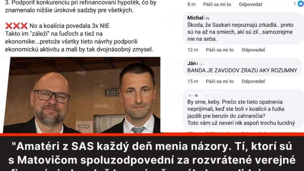 A post from Ladislav Kamenický – minister financií SR
