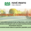 DOPRAVNÉ OBMEDZENIE NA ŠPORTOVEJ ULICI V NOVOM MESE NAD VÁHOM DNE 18.5.2024