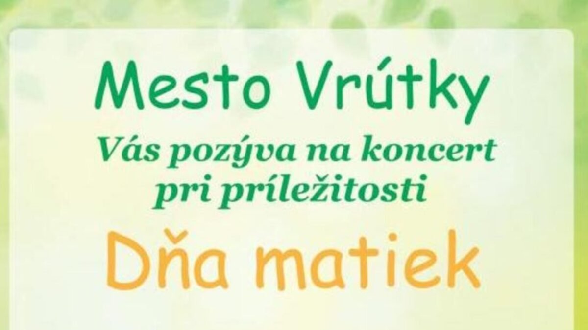 Koncert pri príležitosti Dňa matiek vo Vrútkach