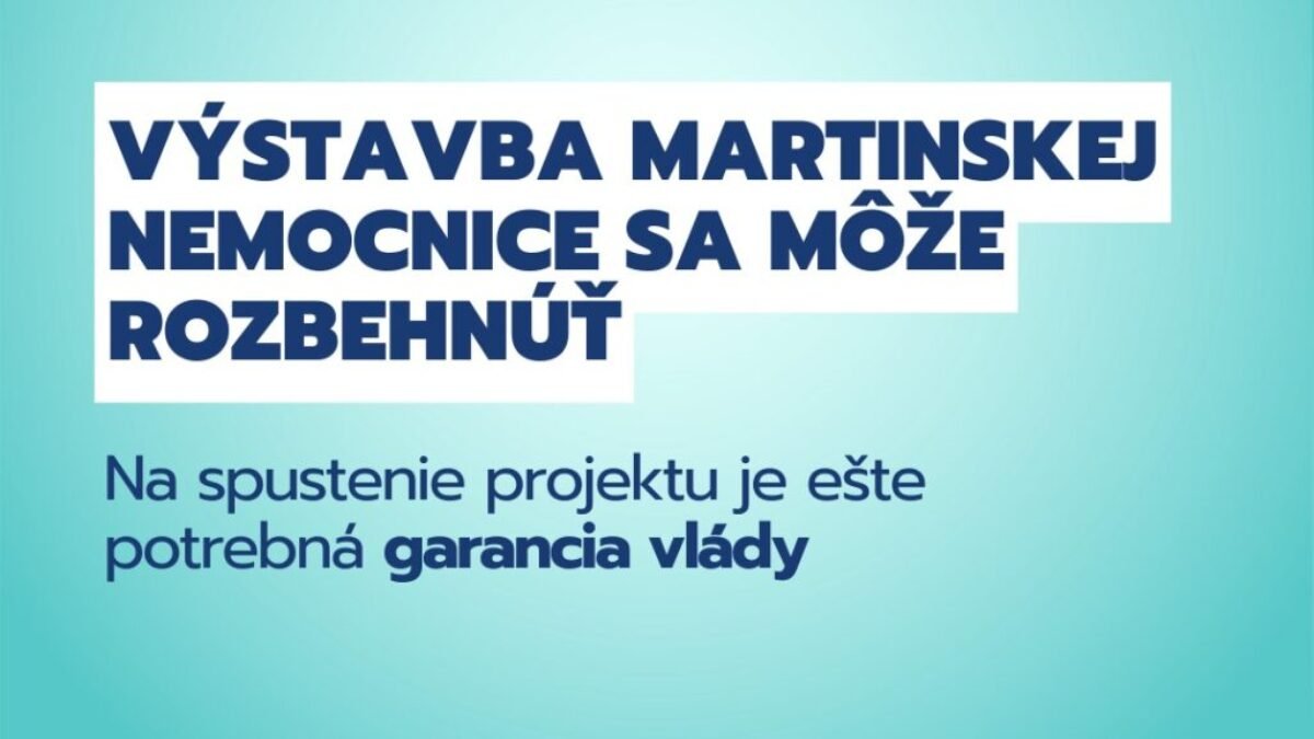 DOBRÁ SPRÁVA ZO ZDRAVOTNÍCTVA:

Náročný proces verejného obstarávania zhotoviteľa novej  Univerzitnej nemocnice svätého Martina je ukončený. Víťaz, ktorým …
