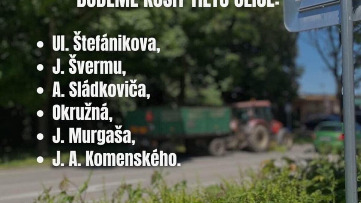 Michalovce: HARMONOGRAM KOSENIA TRÁVNATÝCH PORASTOV

V priebehu tohto týždňa, teda od 3. júna do 
7. júna, je plánované kosenie trávnatých porastov v okolí týchto ulíc…