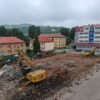 Búracie práce budovy na Moyzesovej ulici v Čadci