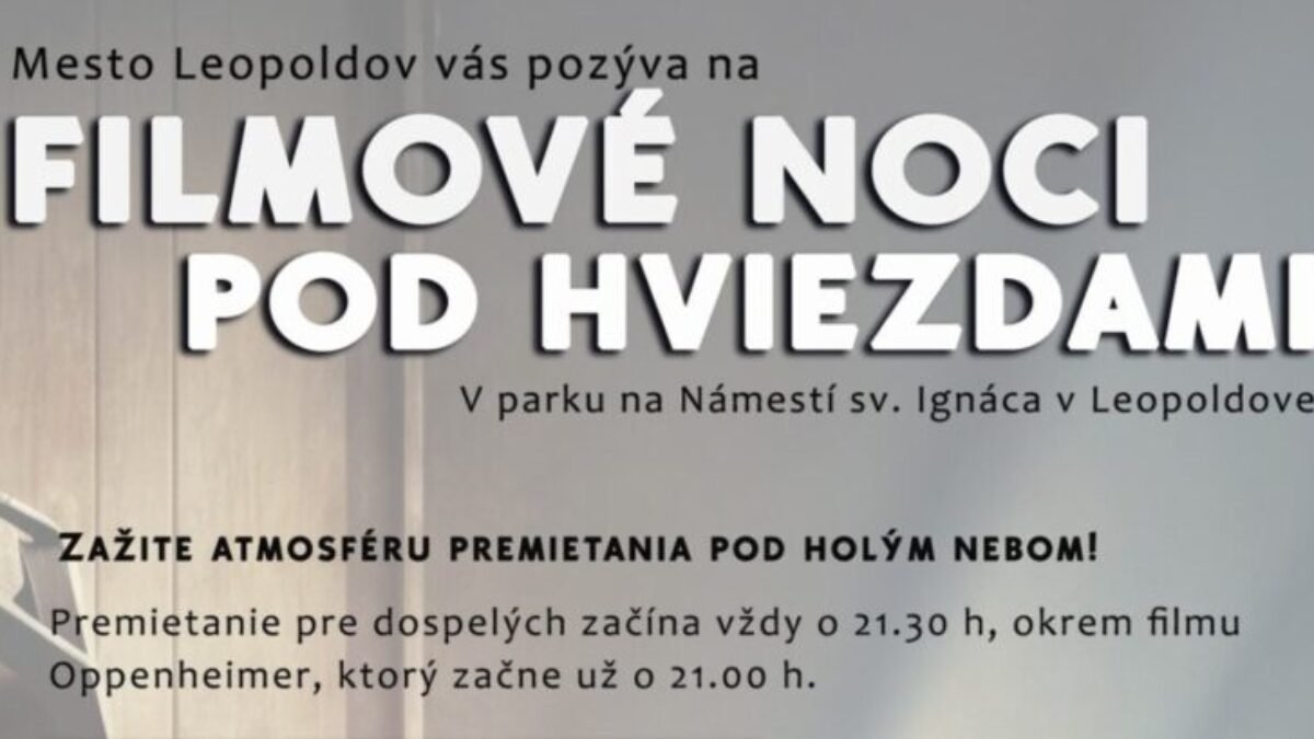 Filmové noci pod hviezdami v Leopoldove