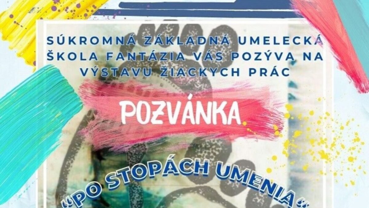 Pozvánka na vernisáž a výstavu „Po stopách umenia“ vo Svite
