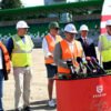 Hrubá stavba Futbal Tatran Arény v Prešove je hotová, práce pokračujú rýchlo a p...