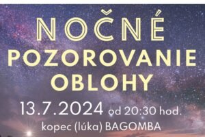 Nočné pozorovanie oblohy vo Veľkom Šariši