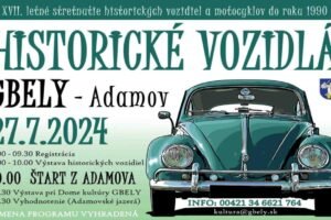 Pozvánka na XVII. Letné stretnutie historických vozidiel v Gbeloch