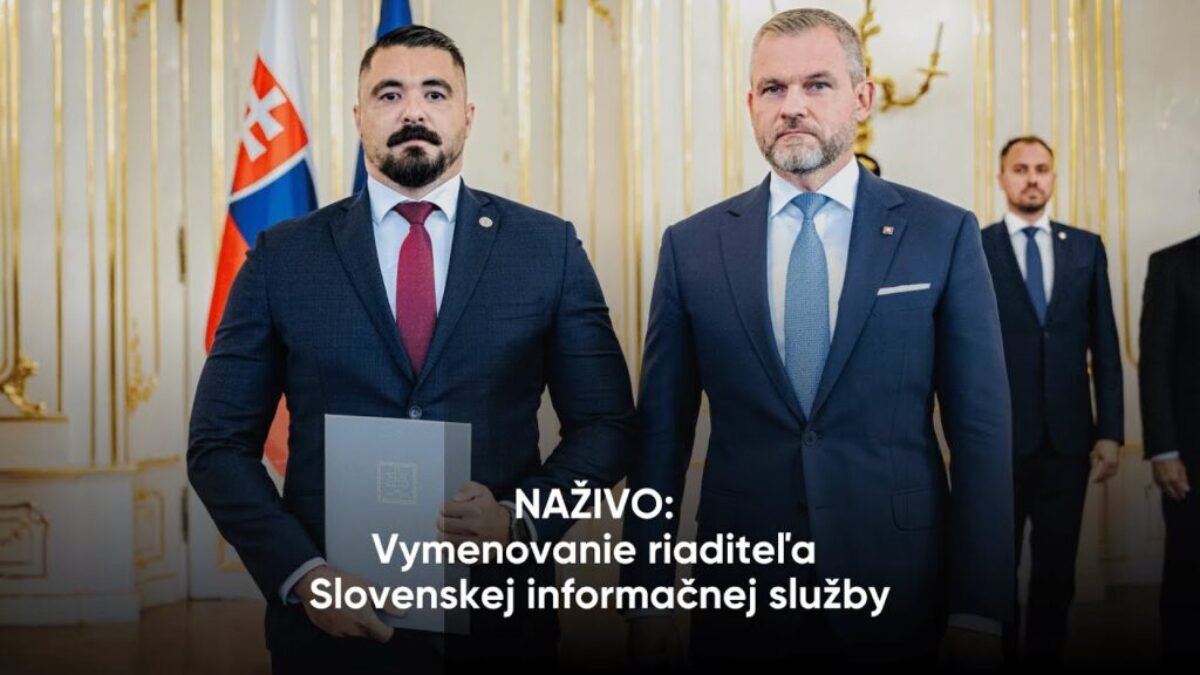 Naživo: Vymenovanie riaditeľa Slovenskej informačnej služby