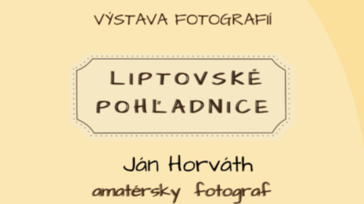 Výstava Liptovské pohľadnice v Sliači