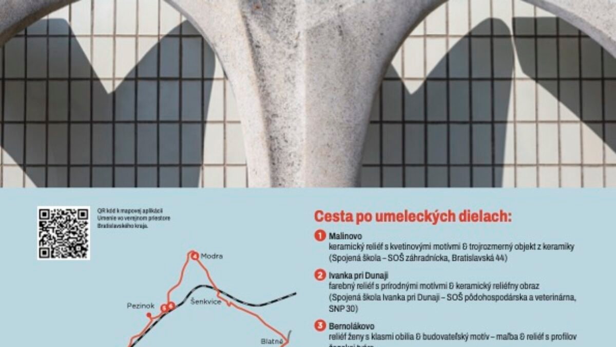 Spoznajte umelecké diela vo verejnom aj neverejnom priestore Bratislavského kraja