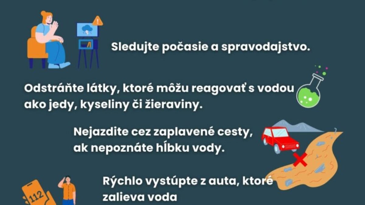 Silný dážď a povodne. Čo robiť a ako sa pripraviť?