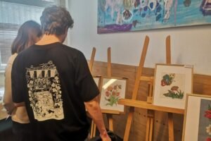 Výstava vyšívaných obrazov prijímateľov DSS Rozsutec