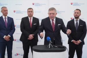 Tlačová konferencia predsedov koaličných strán na tému: Dofinancovanie samospráv