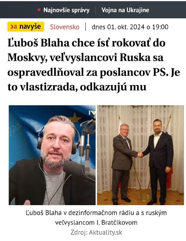 ČO NEJDETE BOJOVAŤ NA UKRAJINU, KEĎ STE TAKÍ HRDINOVIA?Hlasná trúba PS s názvom Aktuality.Sk sa do mňa pustili za to, že chcem m…