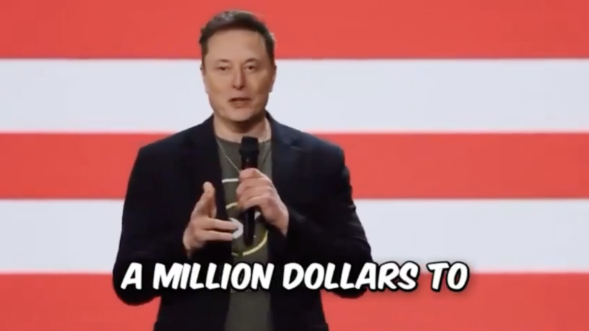 Elon Musk každý deň daruje 1 milión dolárov náhodnej osobe, ktorá podpíše jeho petíciu v Pensylvánii