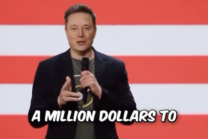 Elon Musk každý deň daruje 1 milión dolárov náhodnej osobe, ktorá podpíše jeho p...