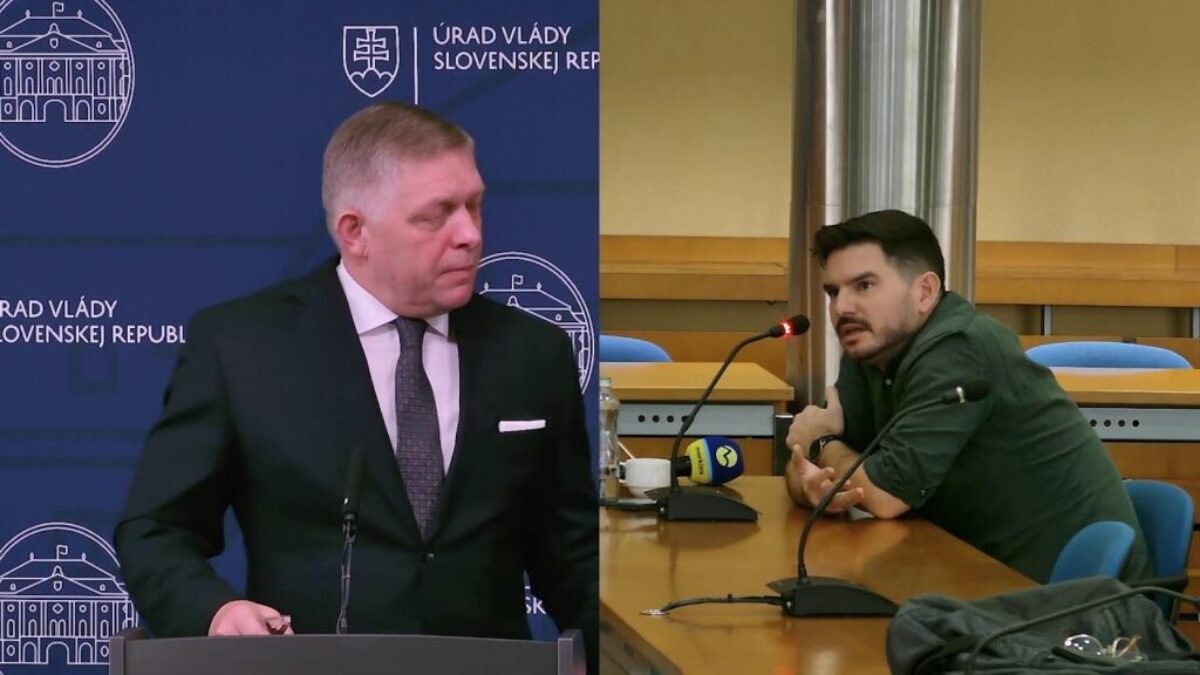 TK predsedu vlády SR Roberta Fica a ministra zahraničných vecí Juraja Blanára po rokovaní vlády SR