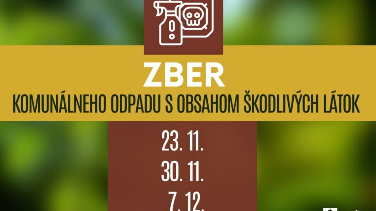 Žilina: SOBOTNÝ ZBER NEBEZPEČNÉHO ODPADU 

 Najbližšie tri soboty mesto opäť ponúka možnosť, ako sa zodpovedne zbaviť odpadu s obsahom škodlivých látok – odpadové f…