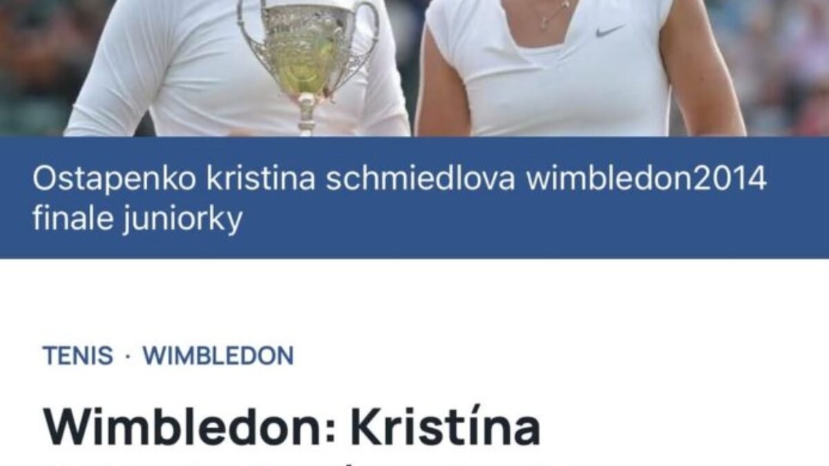 Romana Tabak: Pani doktorka Kristína Schmiedlová!

Klobúk dole! Kristína po tenisovej kariére vyštudovala medicínu a už zachraňuje životy v jednej slovenskej nemocnici!