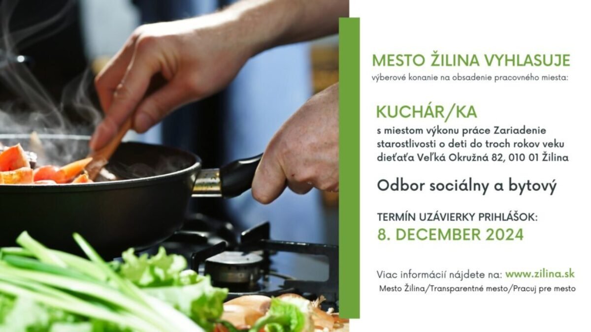 Žilina: PRACOVNÁ PONUKA 

Viac o tomto pracovnom mieste a ďalšie ponuky zamestnania v žilinskej samospráve nájdete tu: