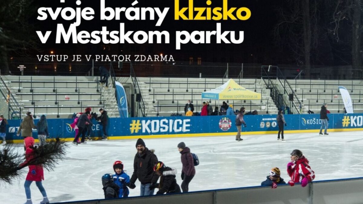Košice: V PIATOK OTVORÍ SVOJE BRÁNY KLZISKO V MESTSKOM PARKU, VSTUP JE V PIATOK ZDARMA 

 Korčuľovanie pod holým nebom s čarovnou atmosférou rozprávkového Mestskéh…
